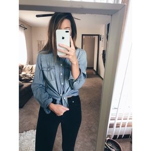 J Crew chambray button up